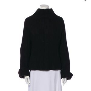 CELINE Women's Black Wool Sweater
